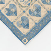 Couverture Polaire Couvre-lit bleu Je t'aime (Coin)