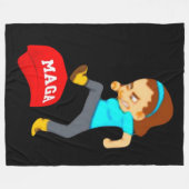 Couverture Polaire Couvre-lit Fleece Stomp MAGA (Devant (Horizontal))