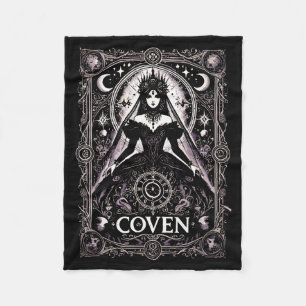 Couverture Polaire Coven gothique sorcière enterrement de vie de jeun