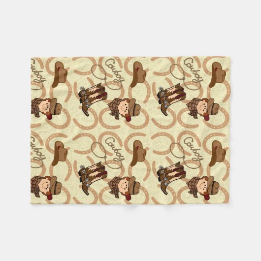 Couverture Polaire Cowboy (Devant (Horizontal))