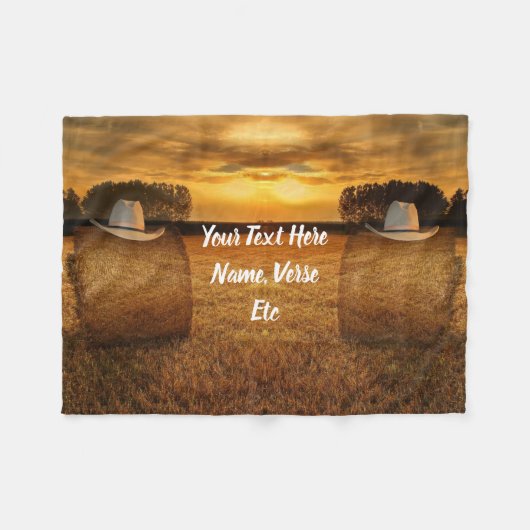 Couverture Polaire Cowboy (Devant (Horizontal))