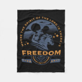 Couverture Polaire Cowboy Bible Scripture Verse Western Jesus For Men (Devant)