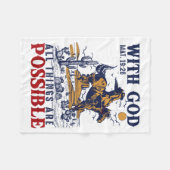 Couverture Polaire Cowboy Bible Scripture Verse Western Jesus For Men (Devant (Horizontal))