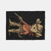 Couverture Polaire Cowboy Chihuahua Funny Western Cowboy Dog Lover (Devant (Horizontal))