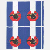 Couverture Polaire Cowboy drapeau du Colorado (Devant)