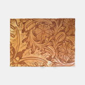 Couverture Polaire cowboy rustique de l'Ouest (Devant (Horizontal))