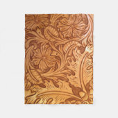 Couverture Polaire cowboy rustique de l'Ouest (Devant)