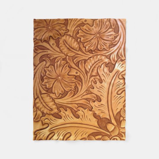 Couverture Polaire cowboy rustique de l'Ouest (Devant)