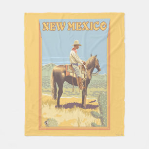 Couverture Polaire Cowboy (vue de côté) Nouveau Mexique