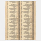 Couverture Polaire Cowboys western roundup fleece Throw Blanket 50x60 (Devant)