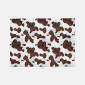 Couverture Polaire Cowhide Faux Hair Western Leather Spotted (Devant (Horizontal))