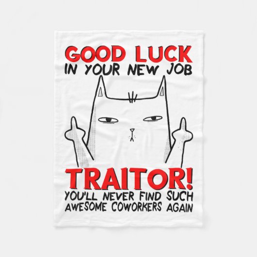 Couverture Polaire Coworker Leaving, Quitting Going Away, Job Change, (Devant)