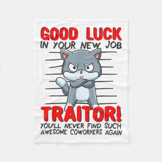 Couverture Polaire Coworker Leaving, Quitting Going Away, Job Change; (Devant)