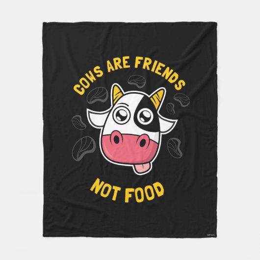 Couverture Polaire Cows Are Friends Not Food (Devant)
