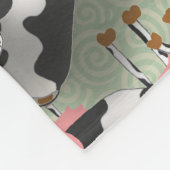 Couverture Polaire Cows Fleece Blanche (Coin)