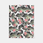 Couverture Polaire Cows Fleece Blanche (Devant)