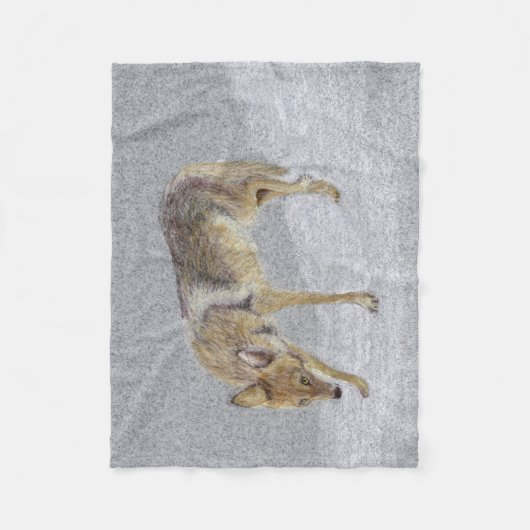 Couverture Polaire Coyote (Devant)