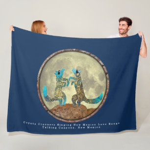 Couverture Polaire Coyote Crooners Toison Blanche