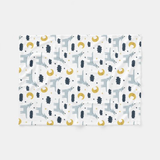 Couverture Polaire Coyote Moon (Devant (Horizontal))