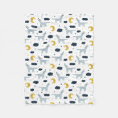 Couverture Polaire Coyote Moon (Devant)