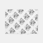 Couverture Polaire Coyote Pups (Devant (Horizontal))