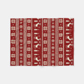 Couverture Polaire Cozy Christmas Knit Pattern Blanket (Devant (Horizontal))