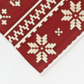 Couverture Polaire Cozy Christmas Knit Pattern Blanket (Coin)