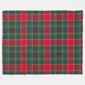 Couverture Polaire Cozy Christmas Tartan in Red and Green (Devant (Horizontal))