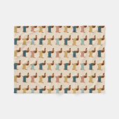 Couverture Polaire Cozy Dachshund Sweater Pattern (Devant (Horizontal))