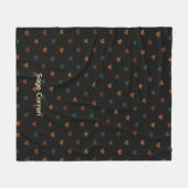 Couverture Polaire Cozy Dull Heart Pattern (Devant (Horizontal))