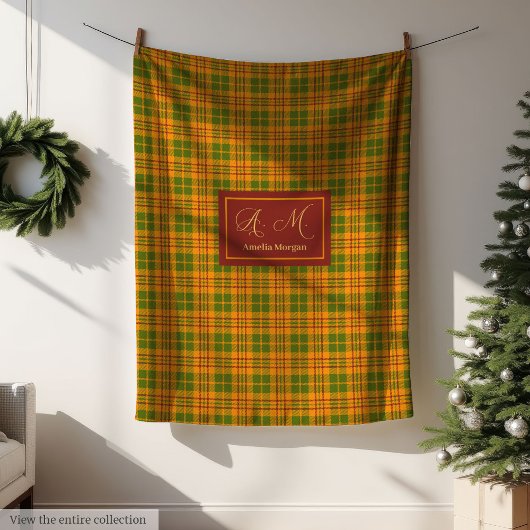 Couverture Polaire Cozy Fall Plaid Blanket Personalized Farmhouse