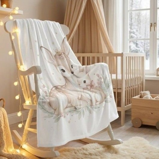 Couverture Polaire Cozy Woodland Winter Fleece Blanket