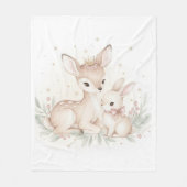 Couverture Polaire Cozy Woodland Winter Fleece Blanket (Devant)