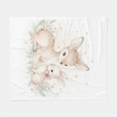 Couverture Polaire Cozy Woodland Winter Fleece Blanket (Devant (Horizontal))