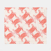 Couverture Polaire Crabe Ocean Beach Motif de la créature marine (Devant (Horizontal))