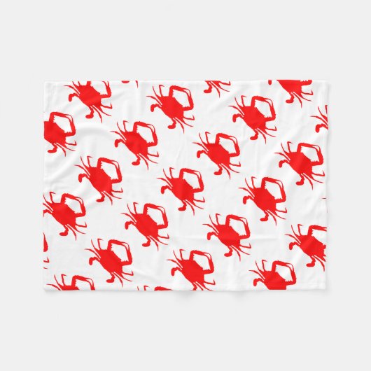 Couverture Polaire Crabe rouge (Devant (Horizontal))