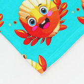Couverture Polaire Crabes de dessin animé mignons (Coin)