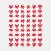 Couverture Polaire Crabes rouges Baltimore Maryland Beach Blanche (Devant)