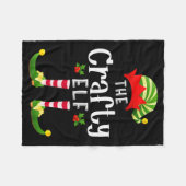 Couverture Polaire Crafty Christmas Elf Matching Pajama X-mas Party  (Devant (Horizontal))