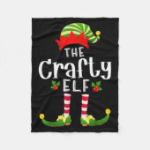 Couverture Polaire Crafty Christmas Elf Matching Pajama X-mas Party  (Devant)