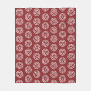 Couverture Polaire Cranberry Mandala