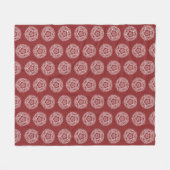 Couverture Polaire Cranberry Mandala (Devant (Horizontal))