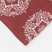 Couverture Polaire Cranberry Mandala (Coin)