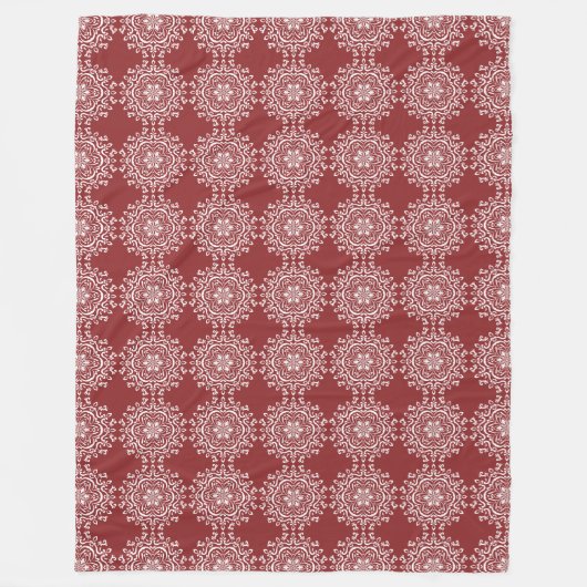 Couverture Polaire Cranberry Mandala (Devant)