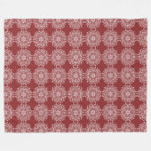 Couverture Polaire Cranberry Mandala (Devant (Horizontal))