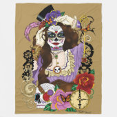 Couverture Polaire Crâne à sucre Steampunk (Devant)