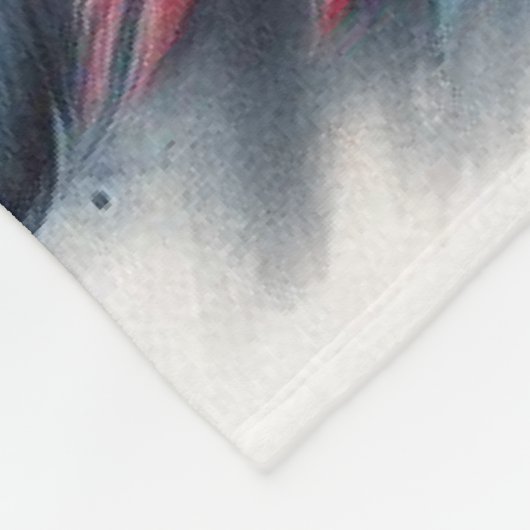 Couverture Polaire Crâne avec Roses et Bluebird (Coin)