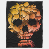 Couverture Polaire Crâne de pierre - Art gothique unique inspiré par  (Devant)