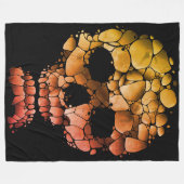 Couverture Polaire Crâne de pierre - Art gothique unique inspiré par  (Devant (Horizontal))