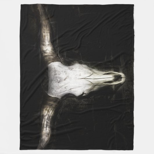 Couverture Polaire Crâne de vache (Devant)